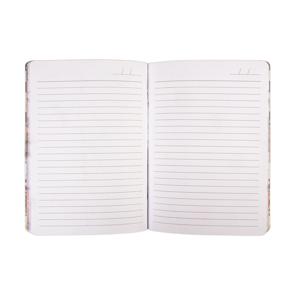 Softbound Ruled Notebook Flower Edge Printed A5 128pages 100gsm