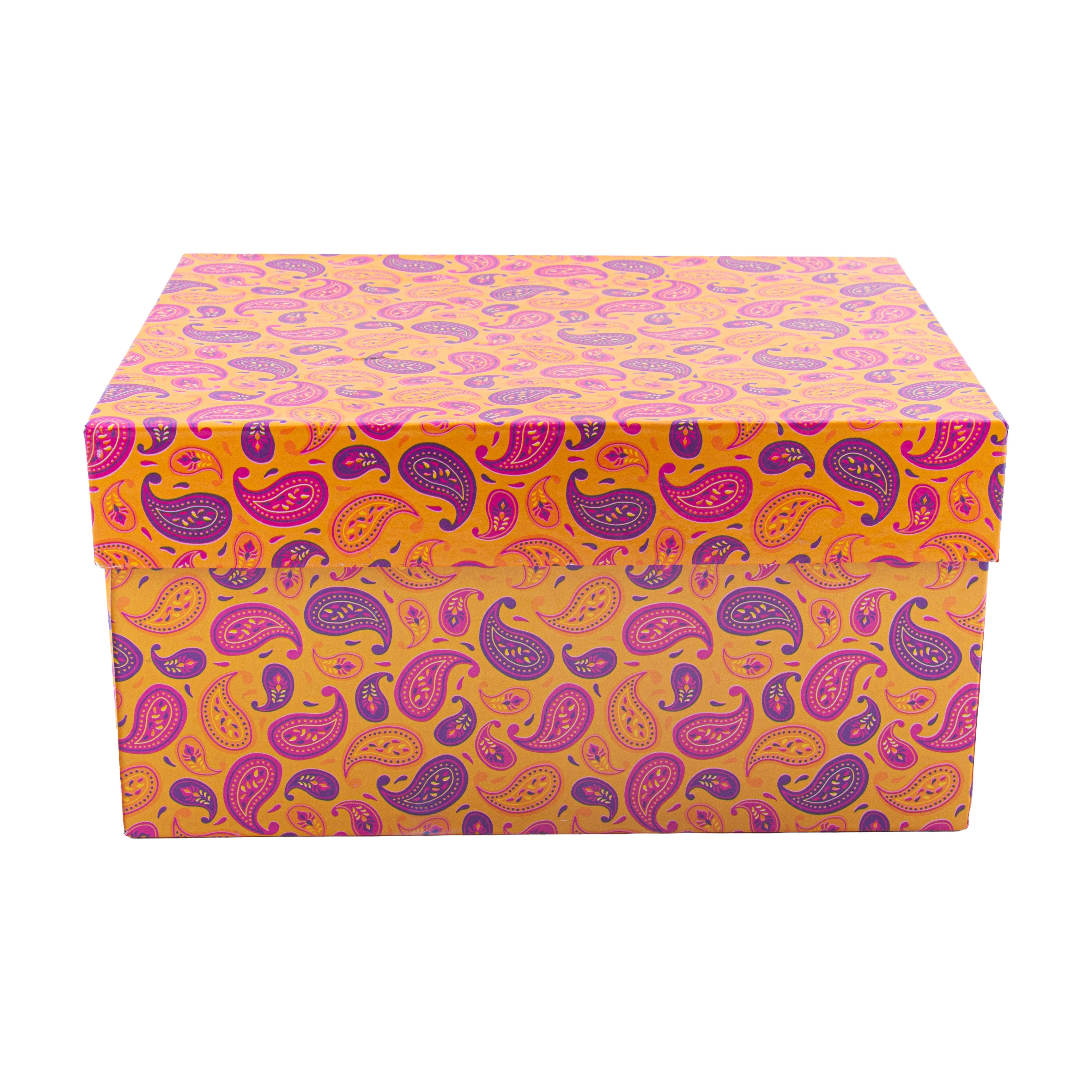 Gift Box Ornate Paisley L21 x W15.5 x D10.5cm 1Box