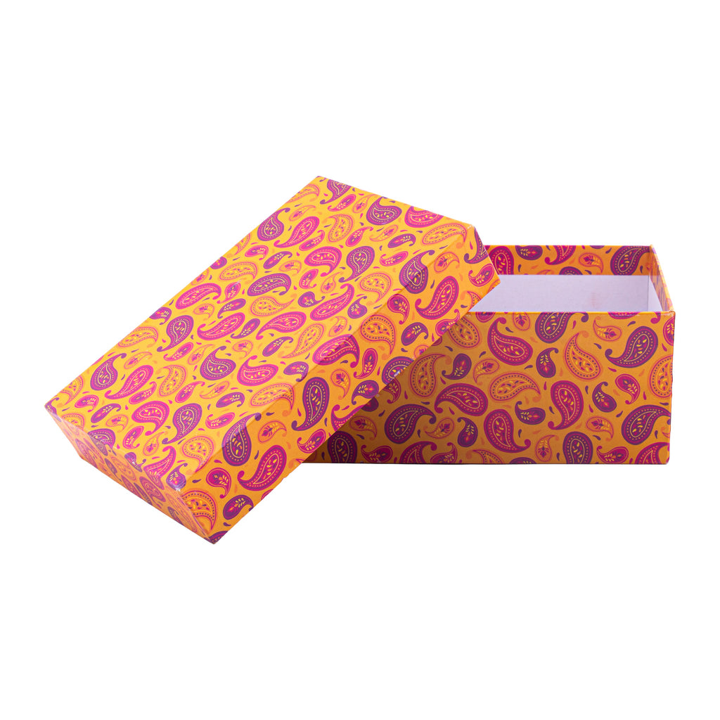 Gift Box Ornate Paisley L15.5 X W10.5 X D6.5cm 1Box