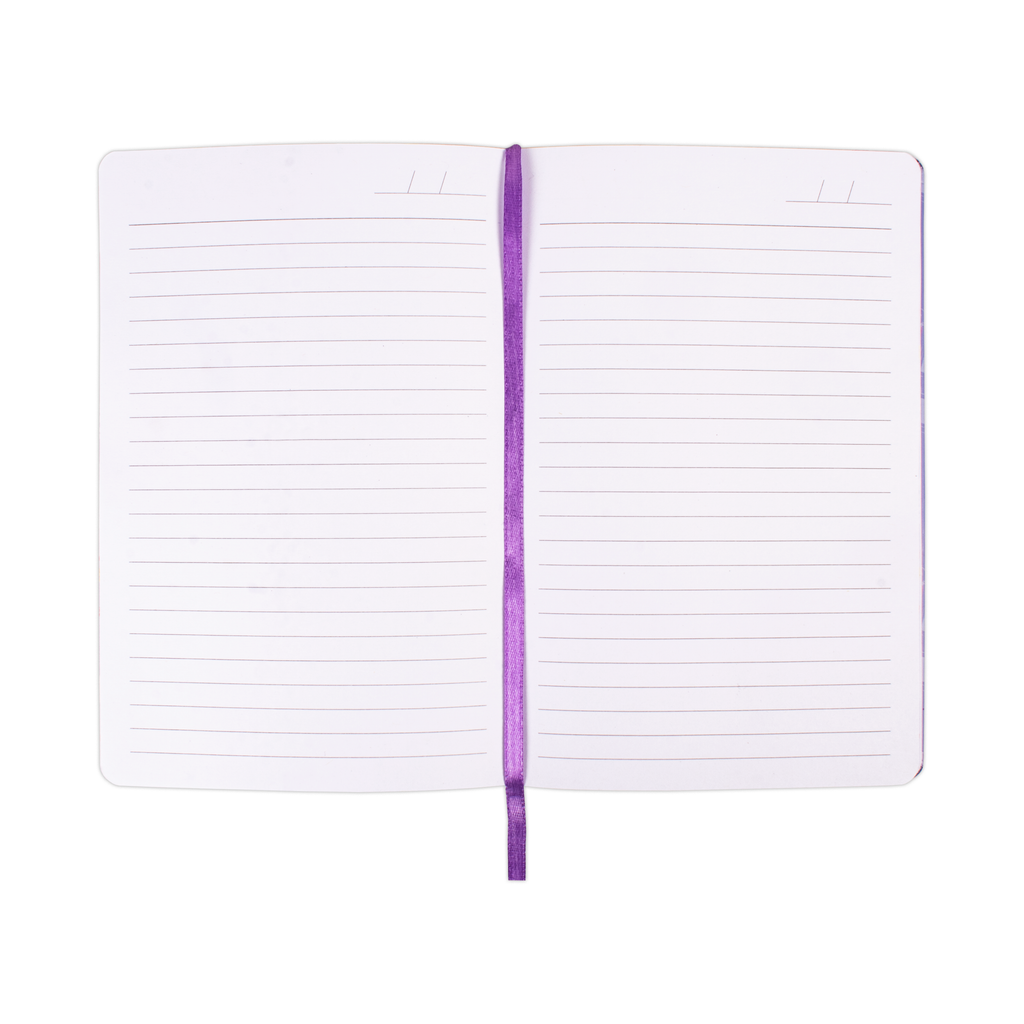Hardbound Ruled Notebook Girl Power Edge Printed With Elastic Band 140mm X 210mm 192pages 100gsm