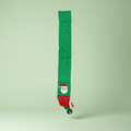Christmas Knitted Scarf Santa Unisex Adult/Kids Green H40inch X W4.5inch