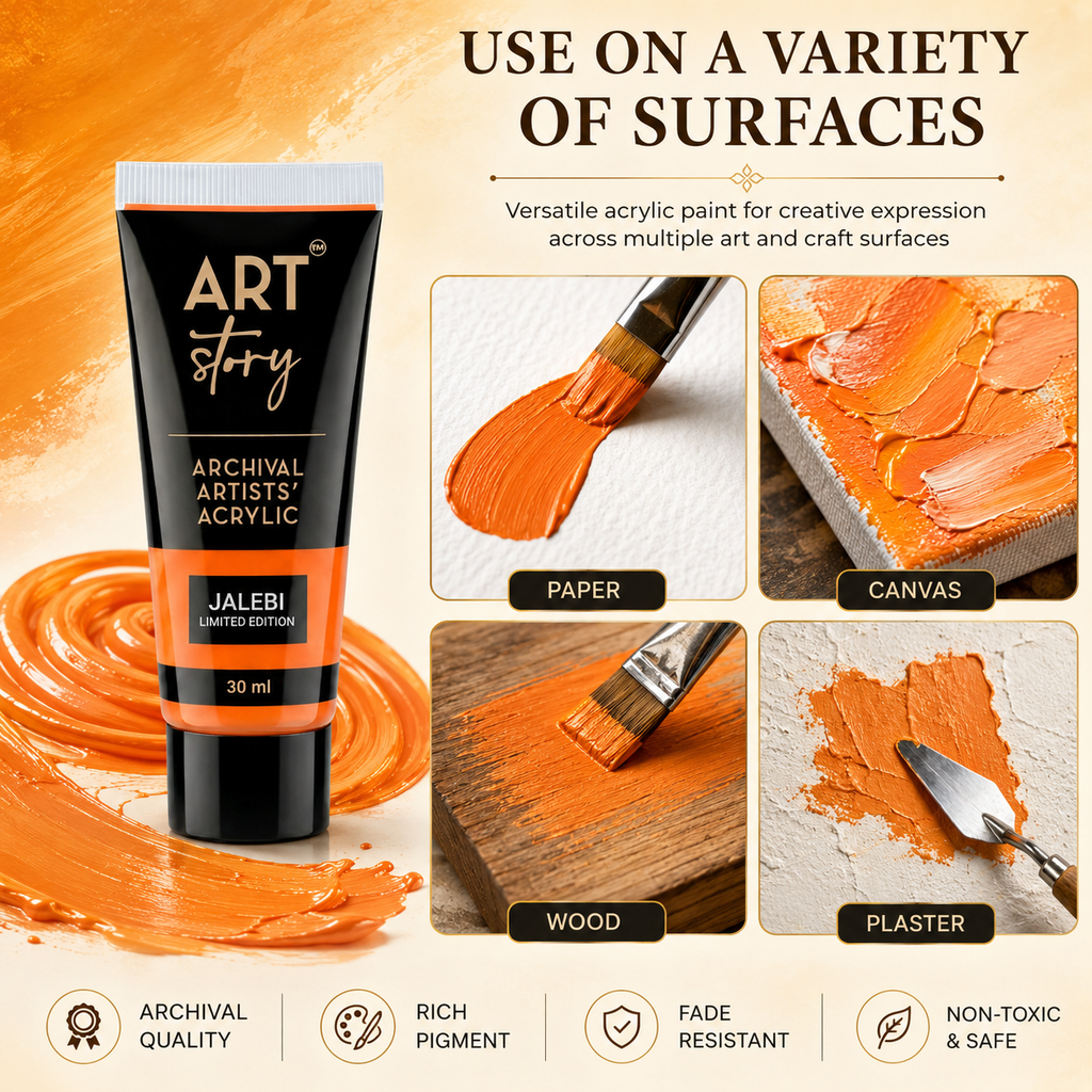 Artists Acrylic Colour Jalebi 30ml Tube