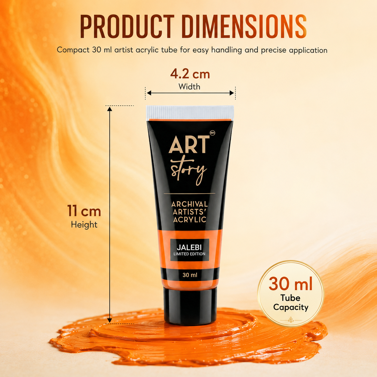 Artists Acrylic Colour Jalebi 30ml Tube
