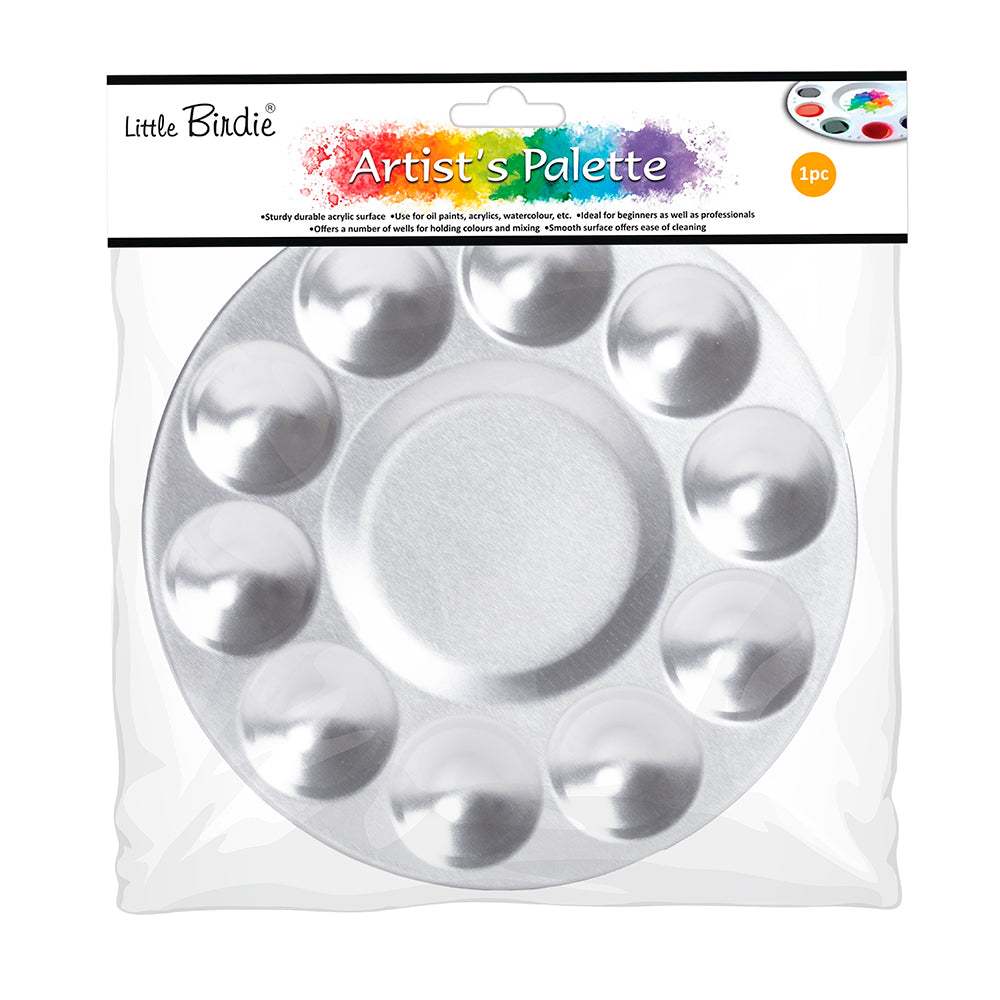 Artist Aluminium Palette Round 11 Wells 1pc