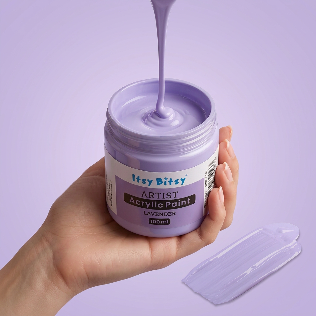 Artists Acrylic Colour Lavender 100ml Bottle