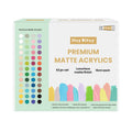 Premium Matte Acrylics Set 52 Colours X 15ml each