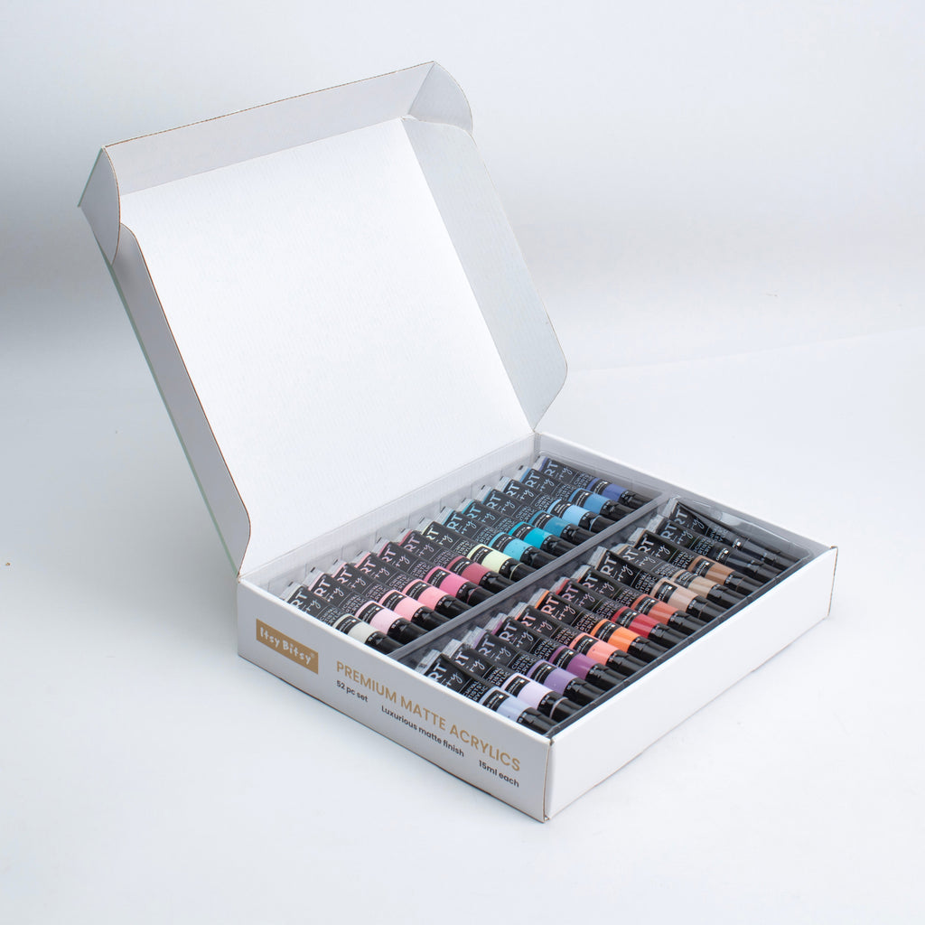 Premium Matte Acrylics Set 52 Colours X 15ml each