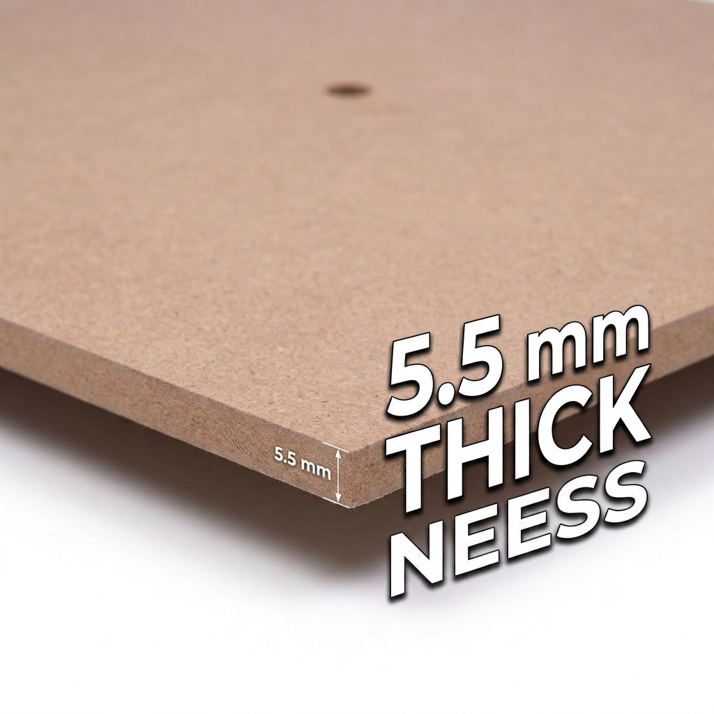MDF Clock Face Square 12 X 12inch 5.5mm Thick 1pc