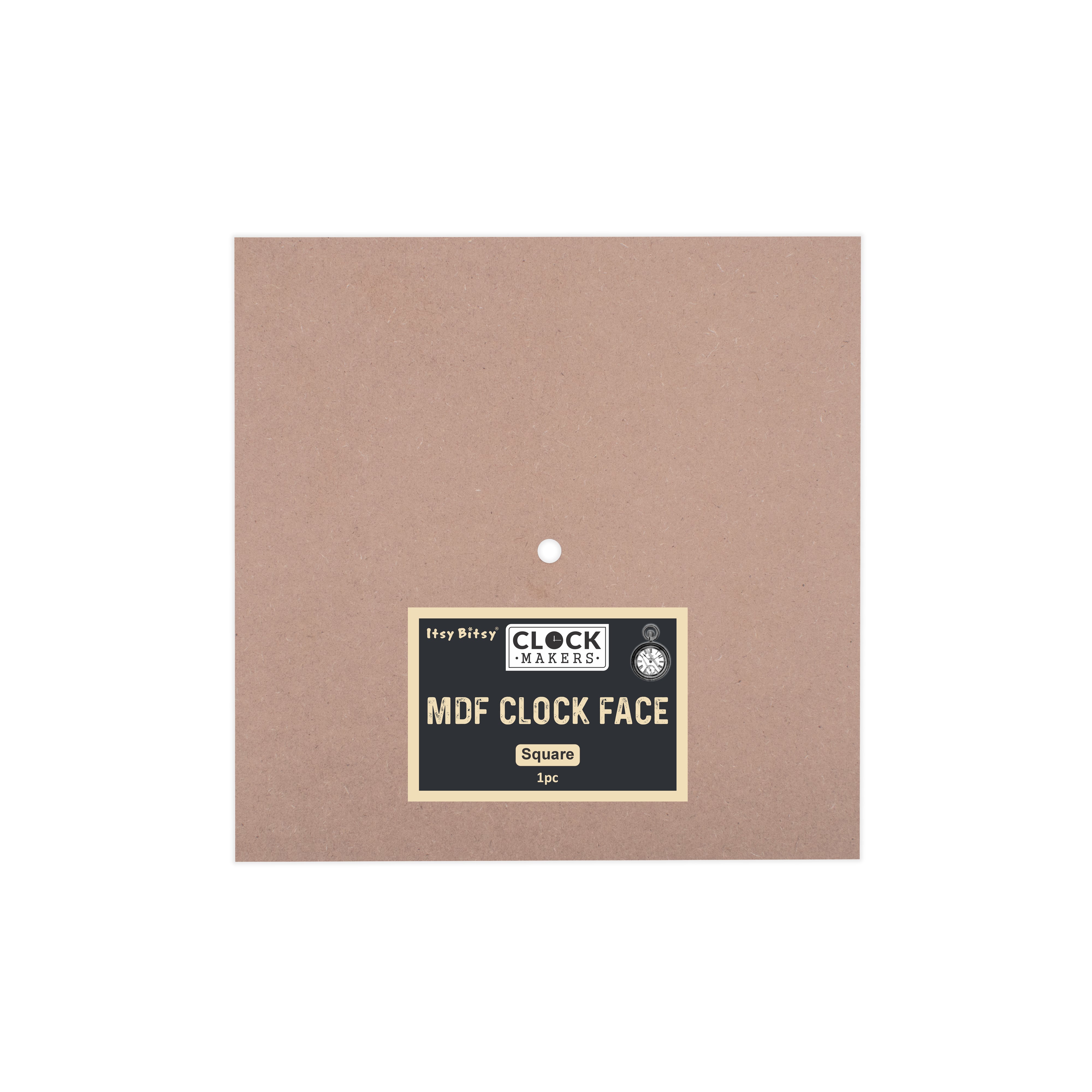 MDF Clock Face Square 14 x 14inch 5.5mm Thick 1pc