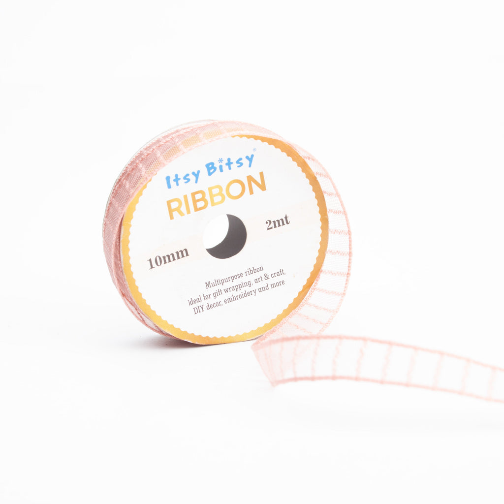 Pink Organza Ribbon 15mm 2mtr