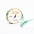 Green Printed Handmade Ribbon 10mm 2mtr