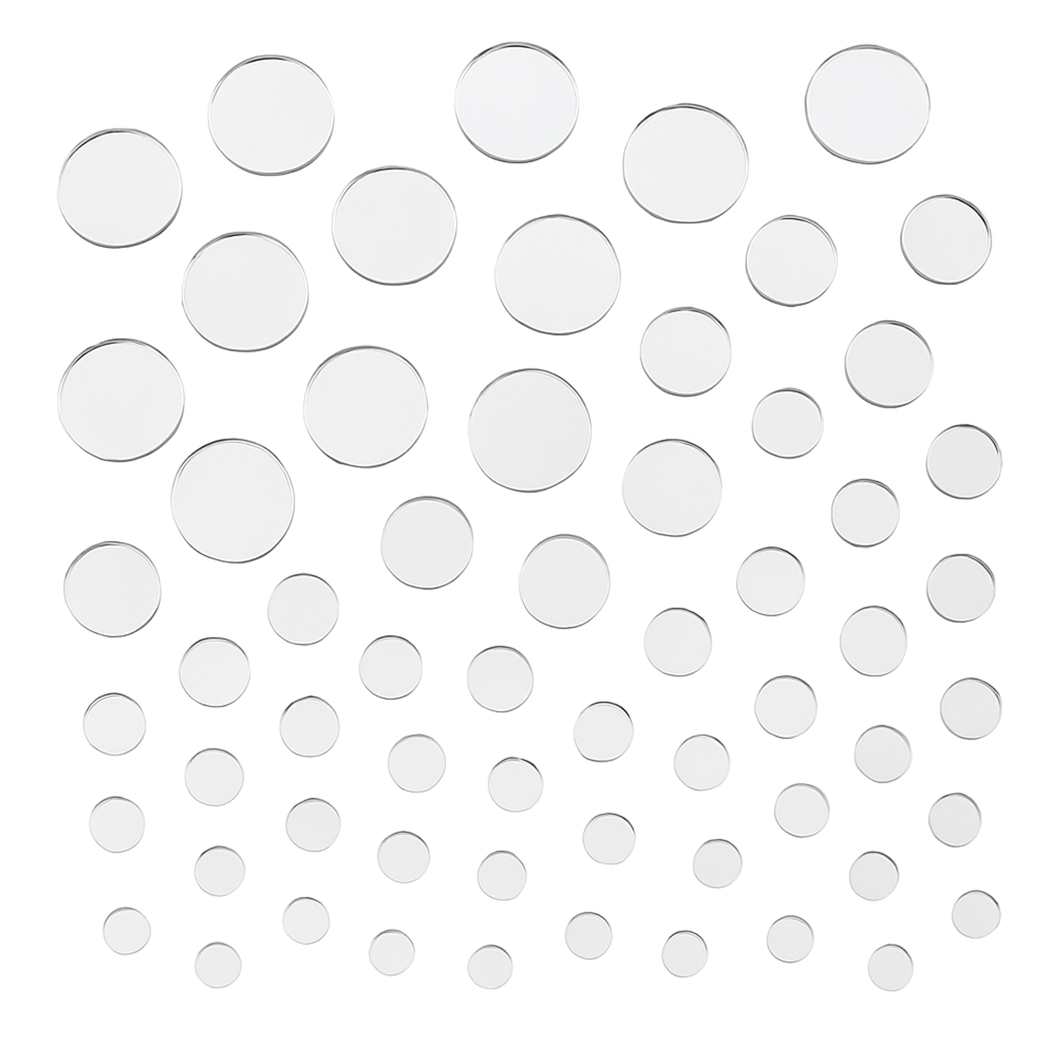 Cut Mirror Round Shape 8mm 14mm 20mm 42gm 6 COMP Blister