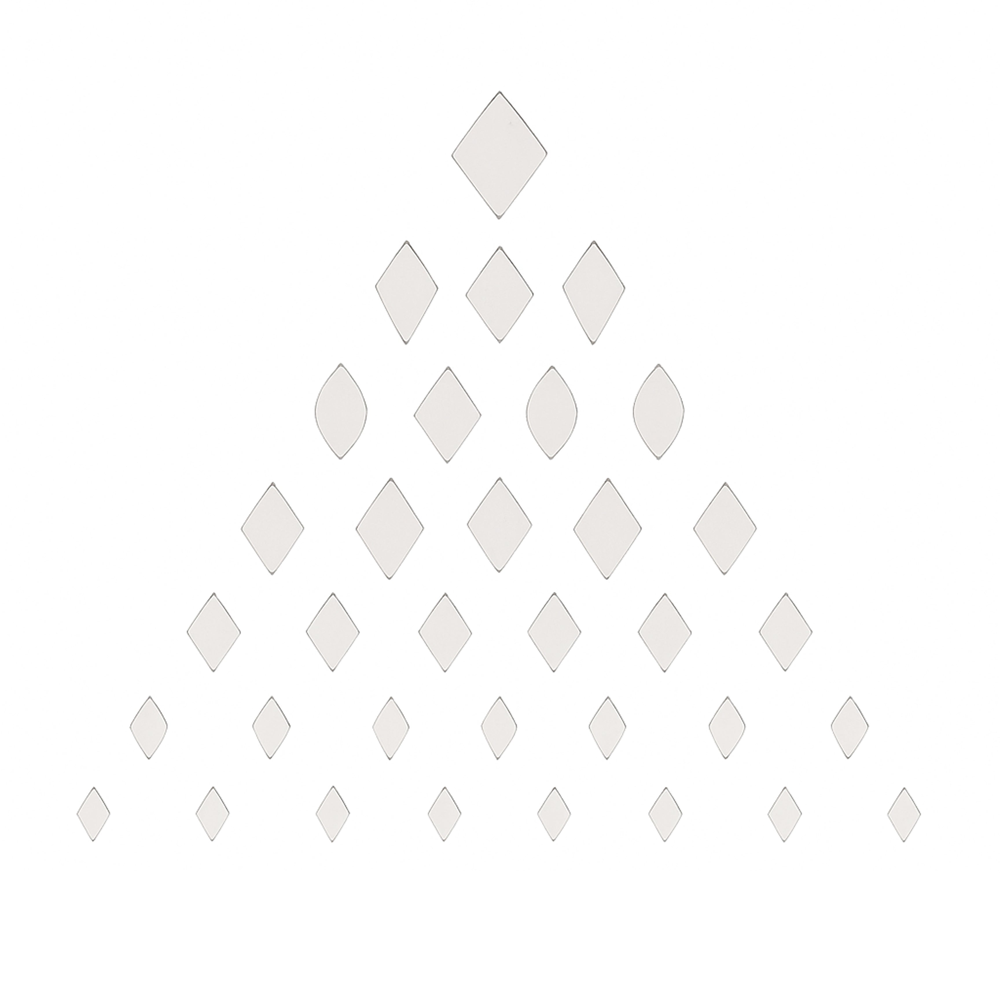 Cut Mirror Triangle & Diamond Shapes 14mm 8mm 11mm 42gm 6 COMP Blister