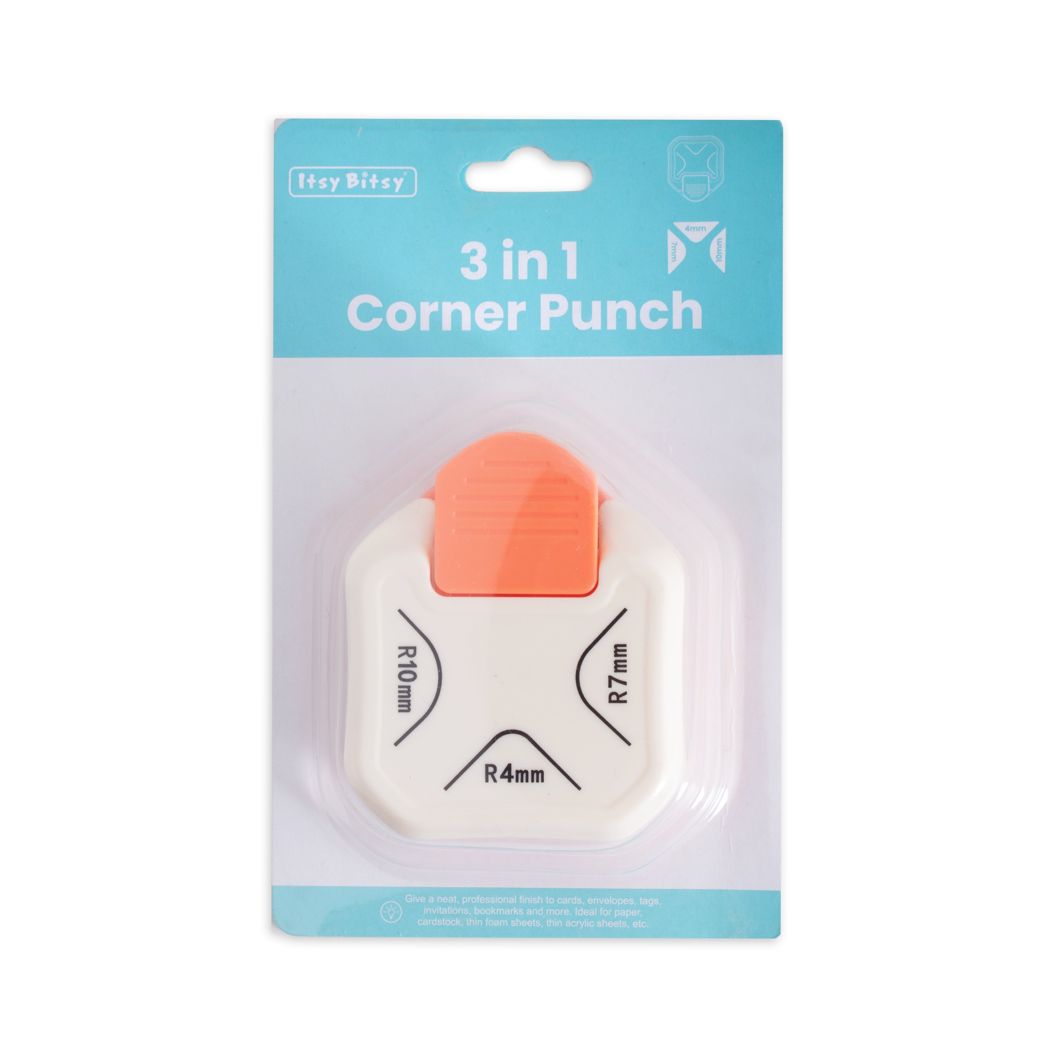 3 in 1 Corner Punch Blister Pack