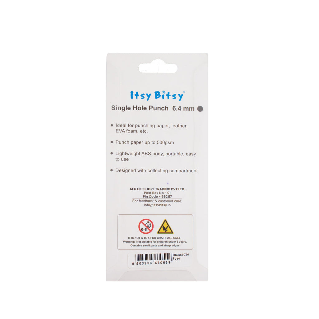 Single Hole Punch 6.4mm Blister Pack
