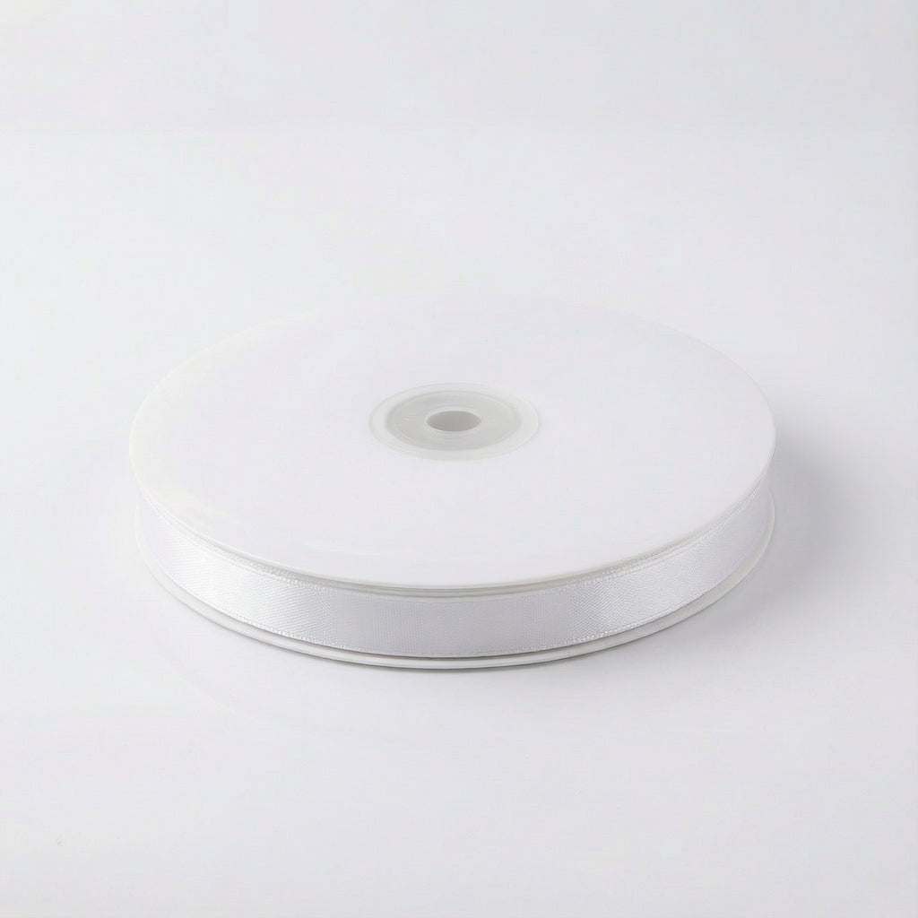 Satin Ribbon 12Mm 150Mtr  White
