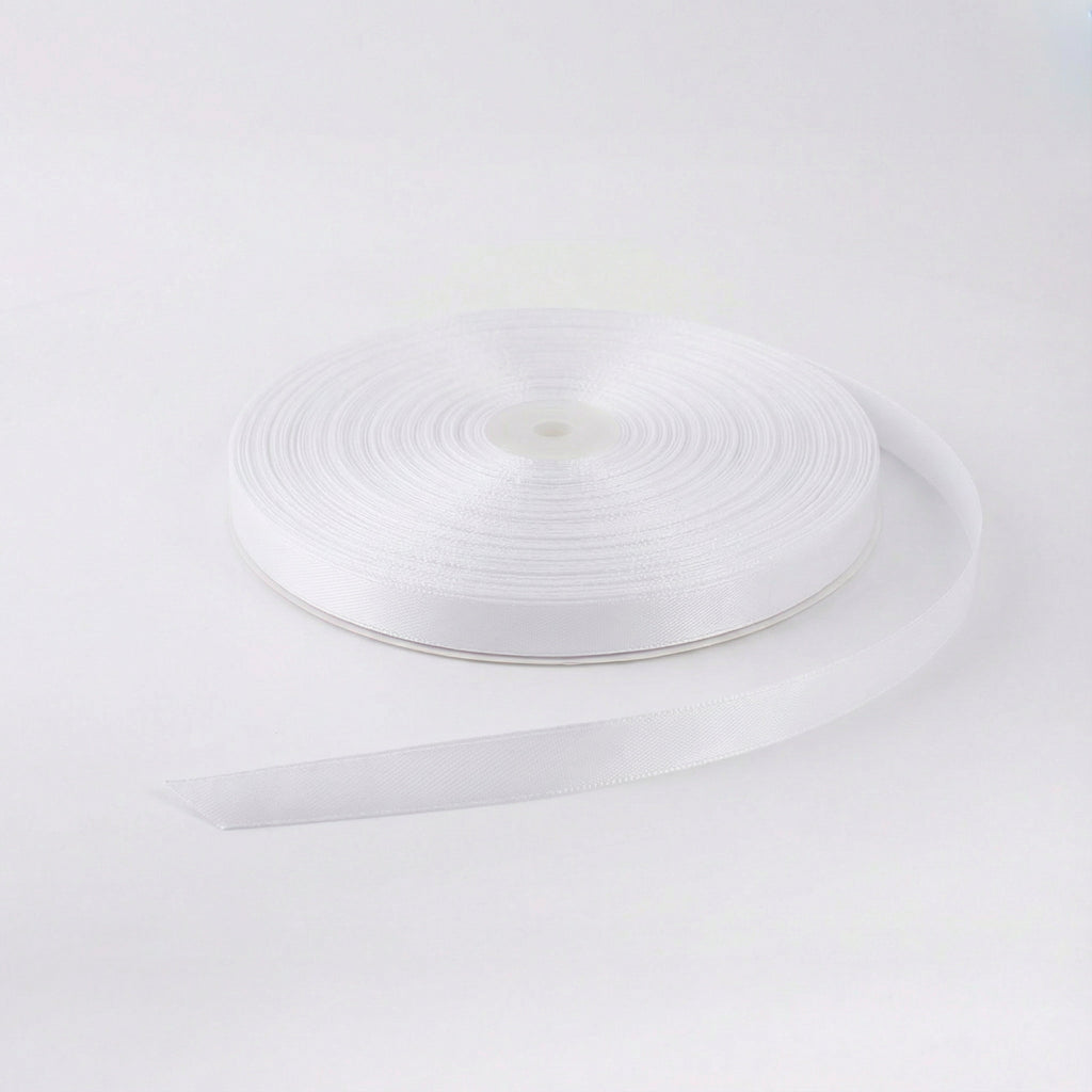 Satin Ribbon 12Mm 150Mtr  White