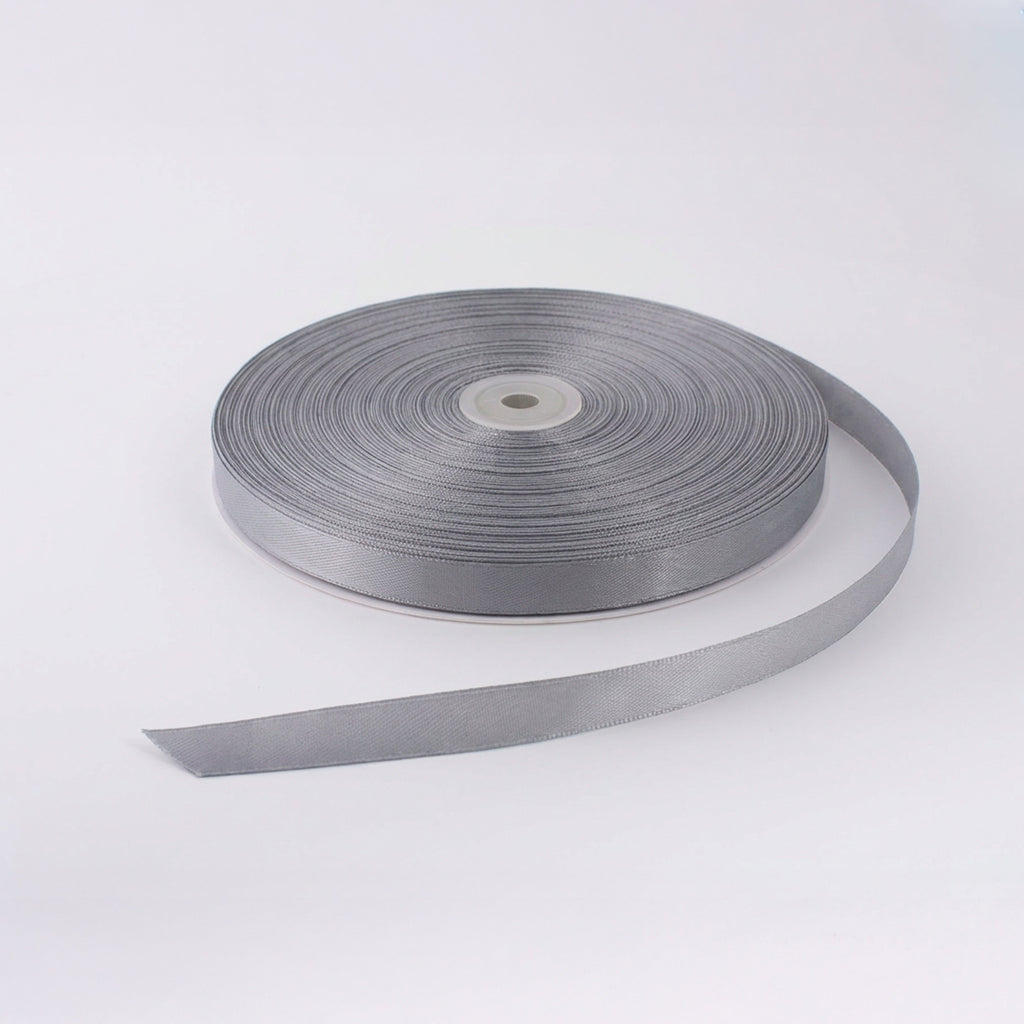 Satin Ribbon 12Mm 150Mtr  Silver