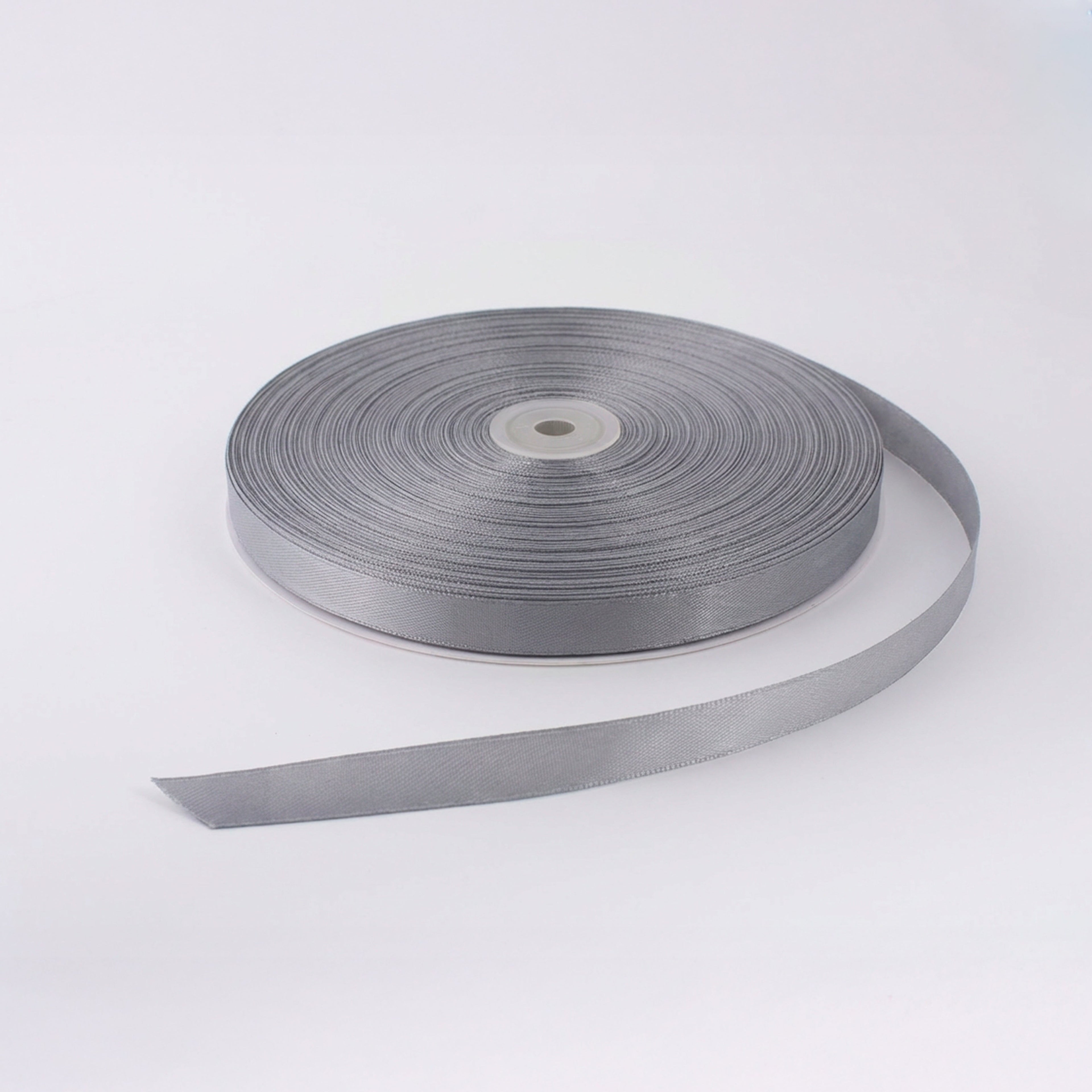 Satin Ribbon 12Mm 150Mtr  Silver