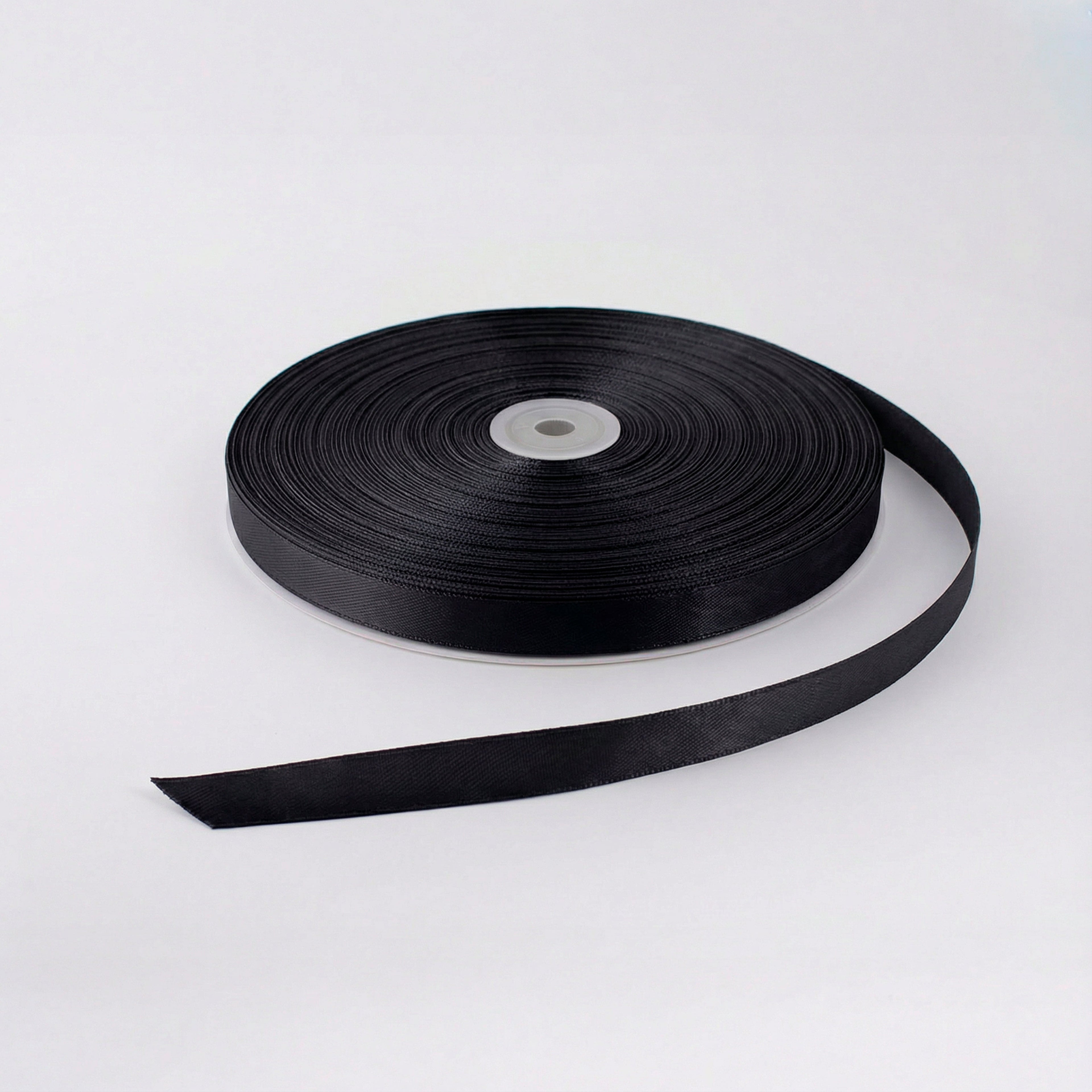 Satin Ribbon 12Mm 150Mtr  Black