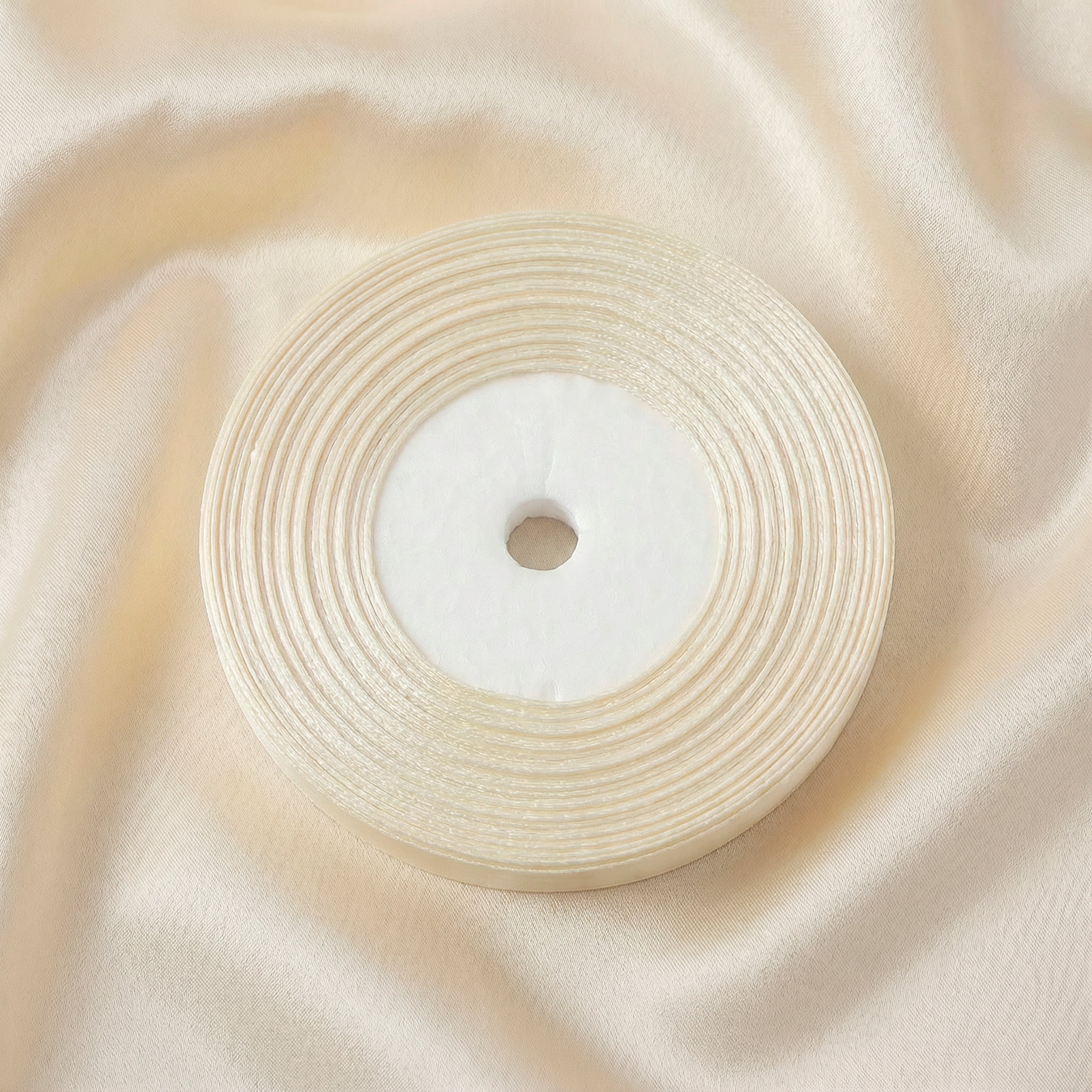 Satin Ribbon 25Mm 50Mtr Off White