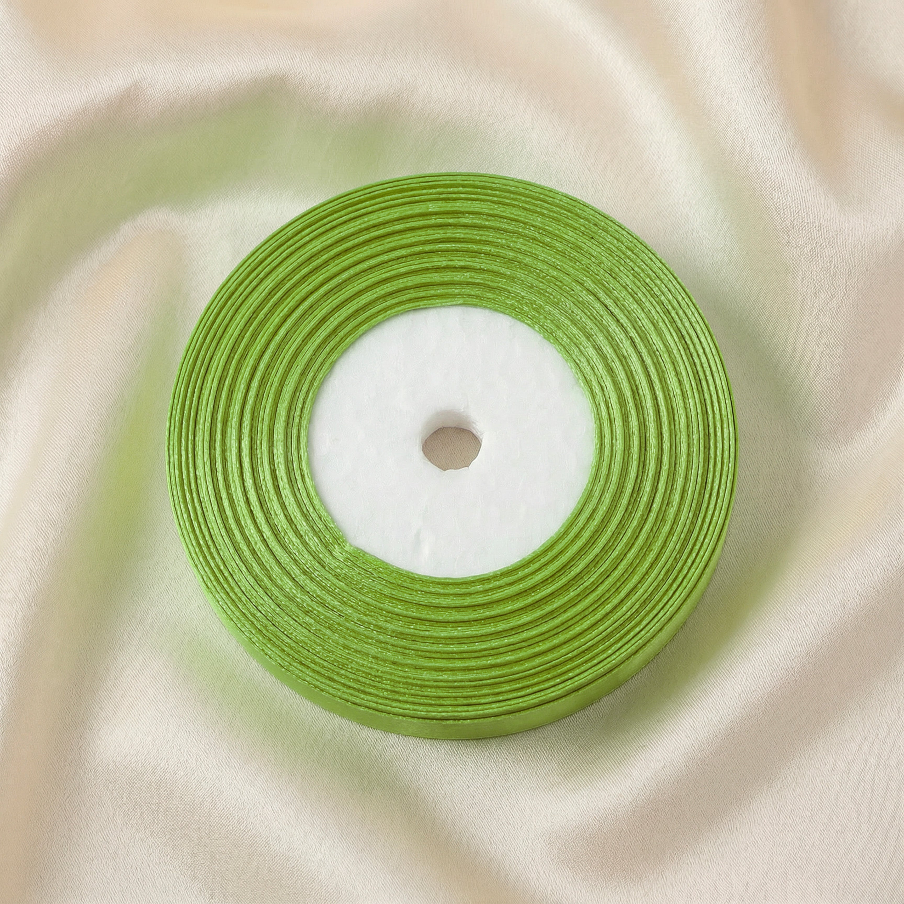 Satin Ribbon 25Mm 50Mtr Parrot Green