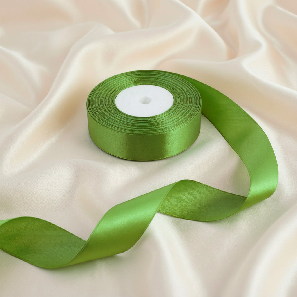 Satin Ribbon 25Mm 50Mtr Parrot Green