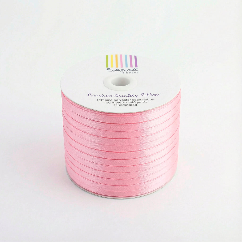 Satin Ribbon 6Mm 400Mtr Baby Pink