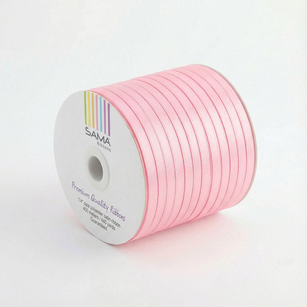 Satin Ribbon 6Mm 400Mtr Baby Pink