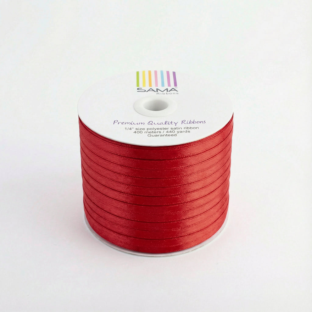 Satin Ribbon 6Mm 400Mtr Red