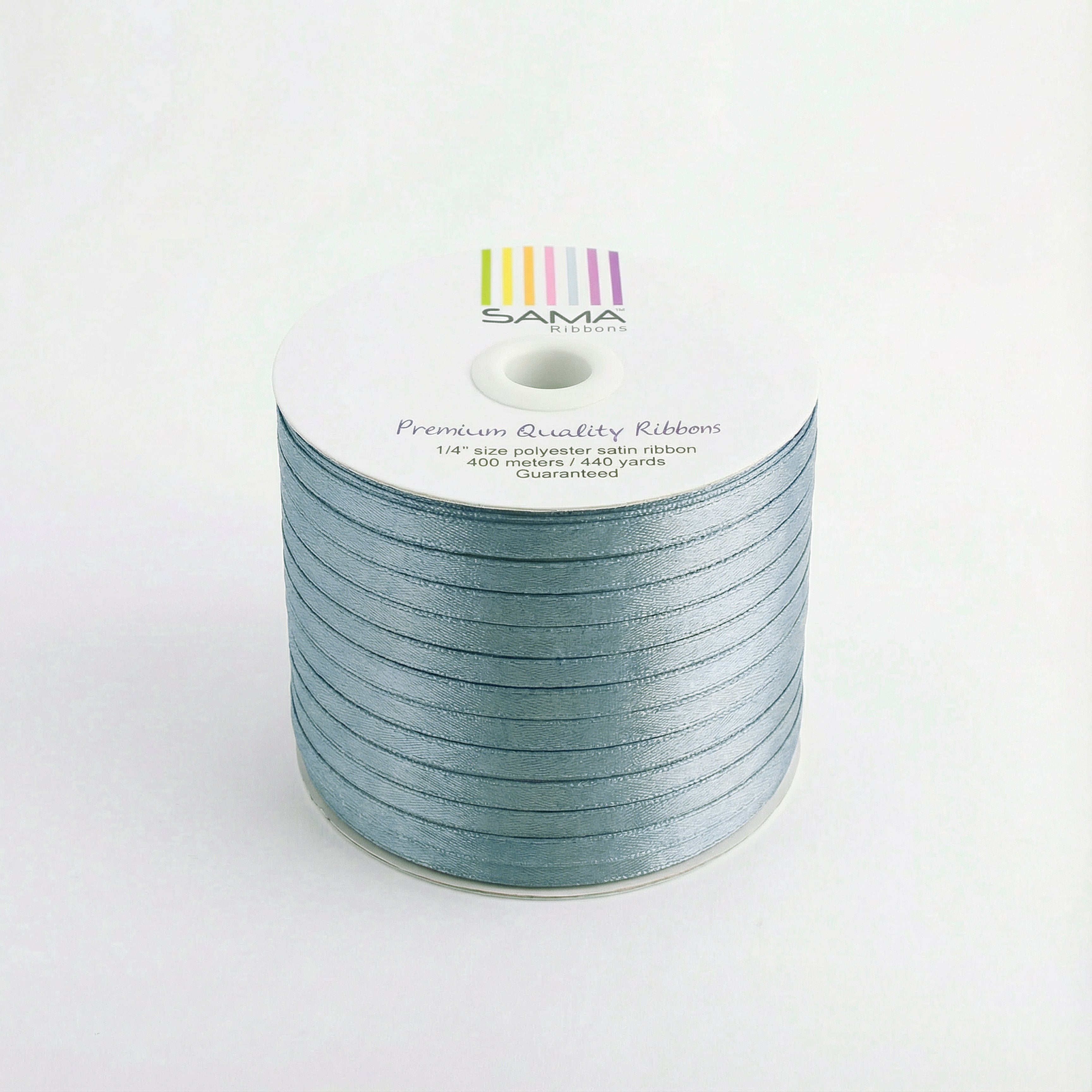 Satin Ribbon 6Mm 400Mtr Silver