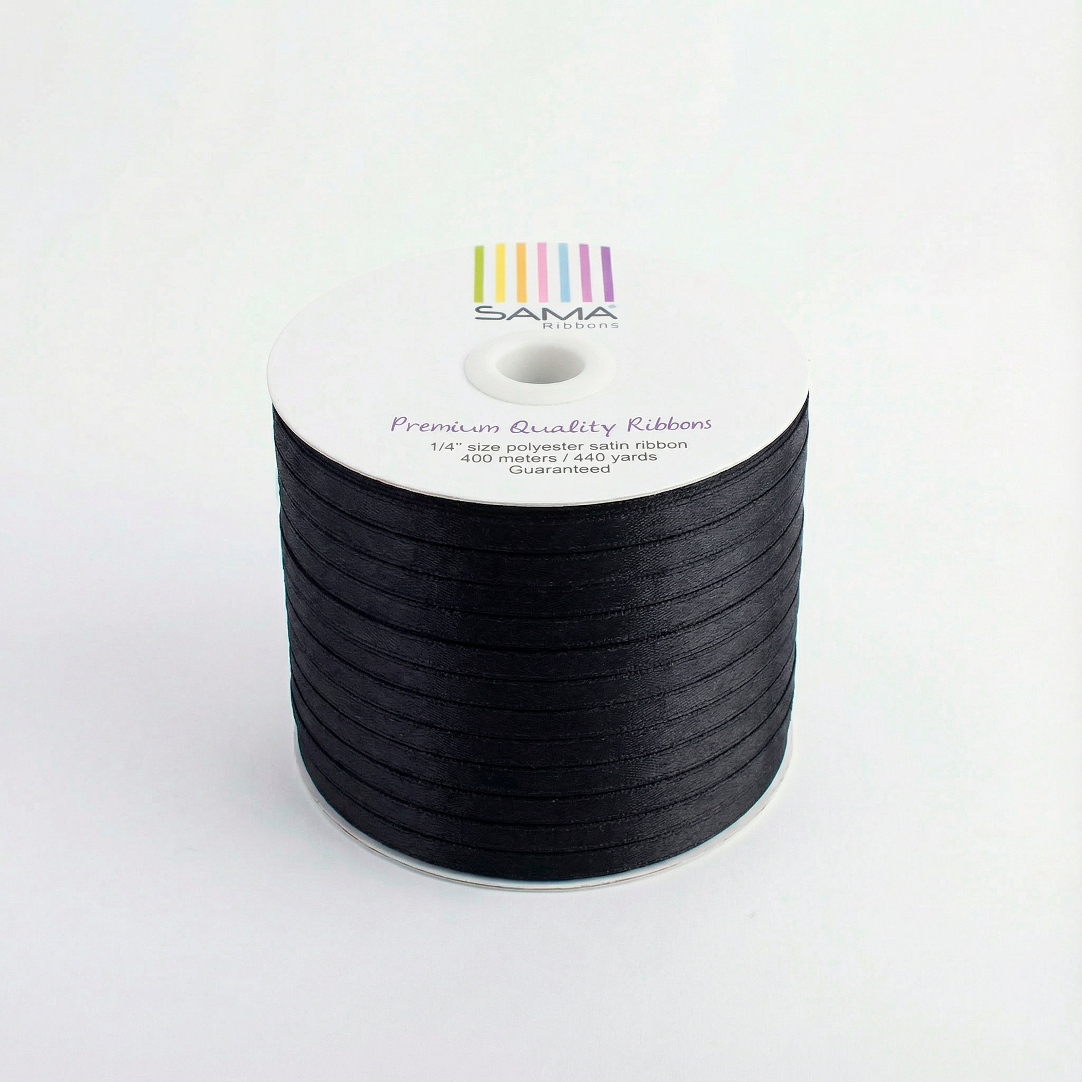 Satin Ribbon 6Mm 400Mtr Black