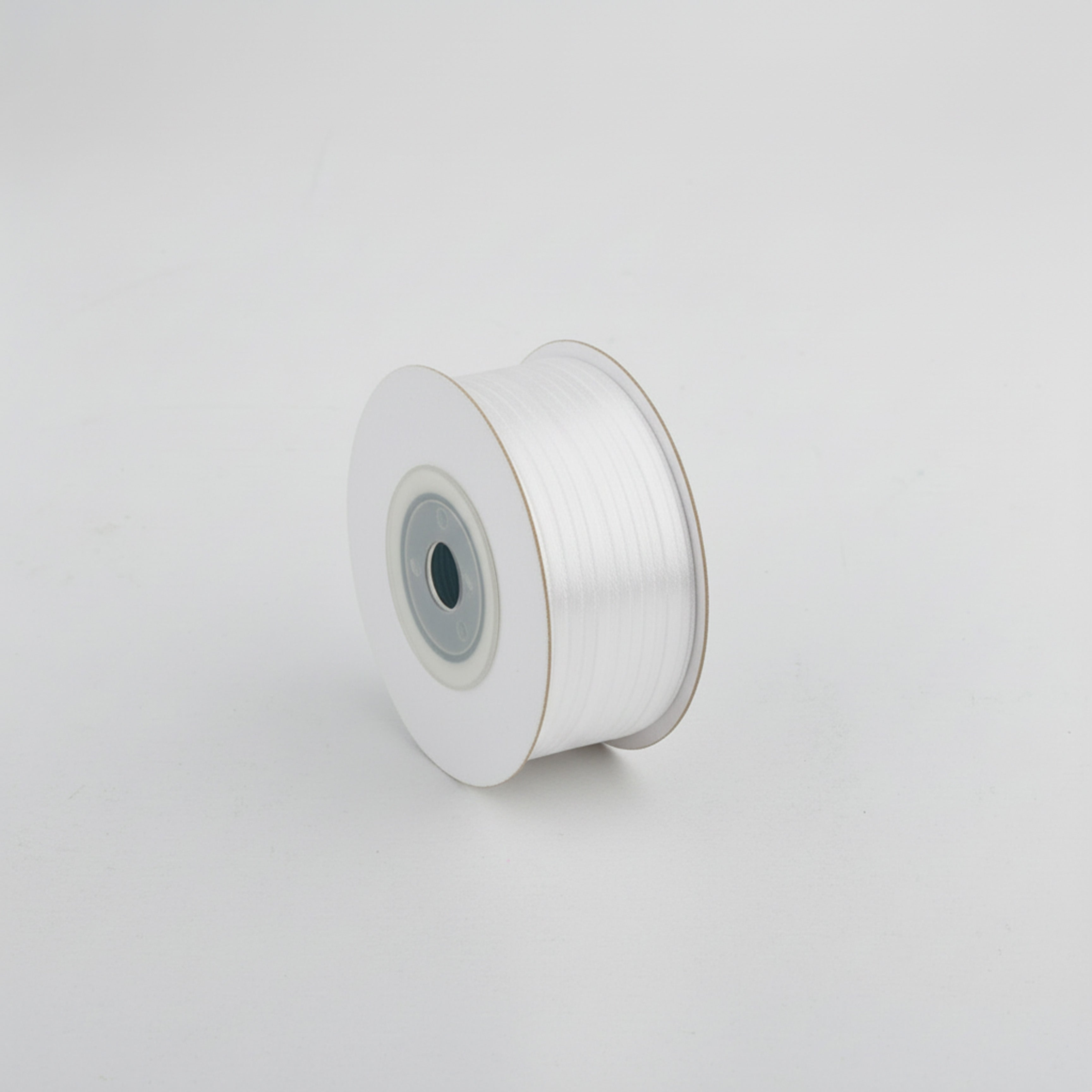 Satin Ribbon 3Mm 60Mtr White