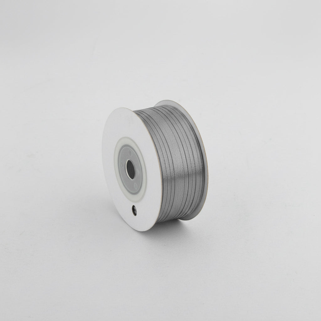 Satin Ribbon 3Mm 60Mtr Silver