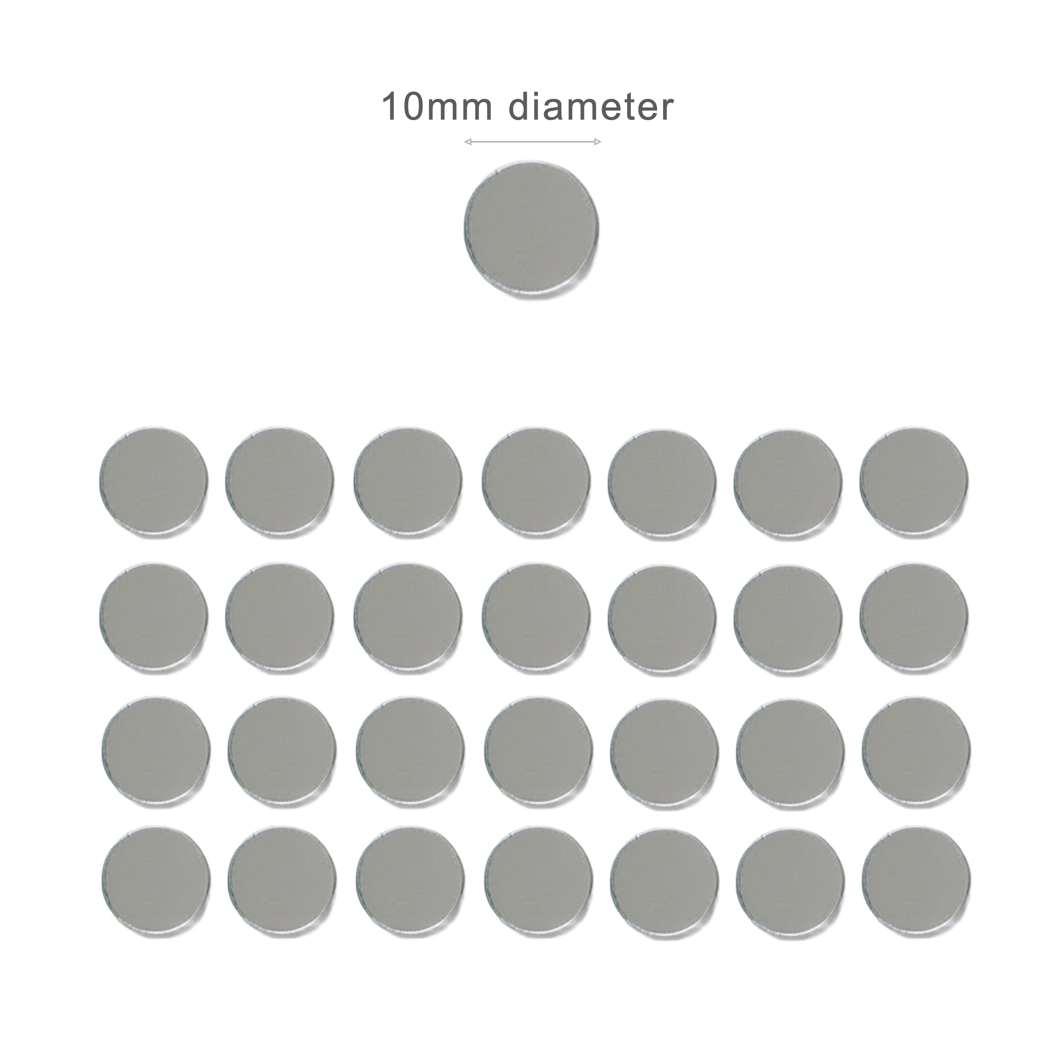 Cut Mirror Round 10Mm 1kg