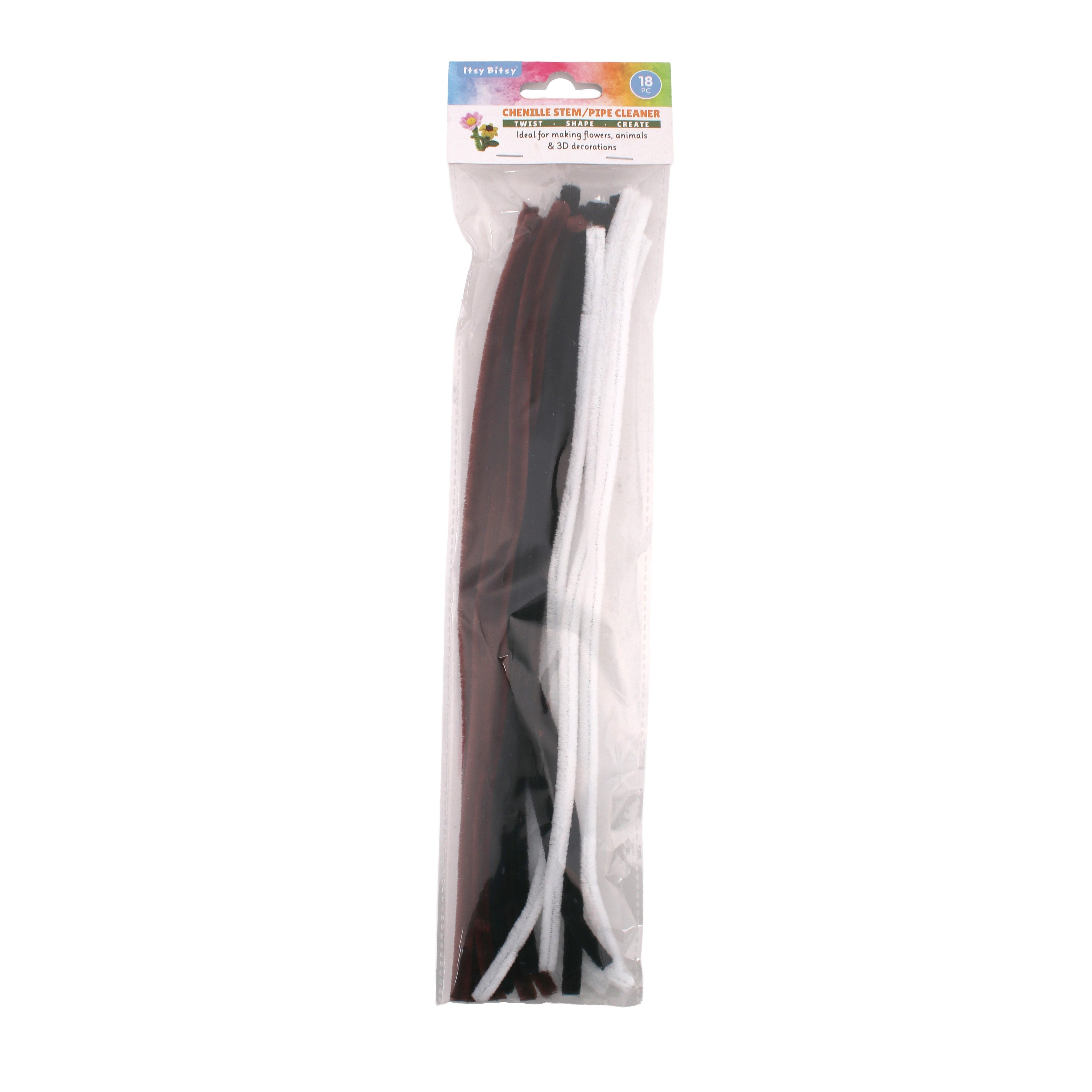 Chenille Stems Natural 18pc