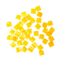 Glass Mosaic Tiles Yellow Square 2mm, 30gm