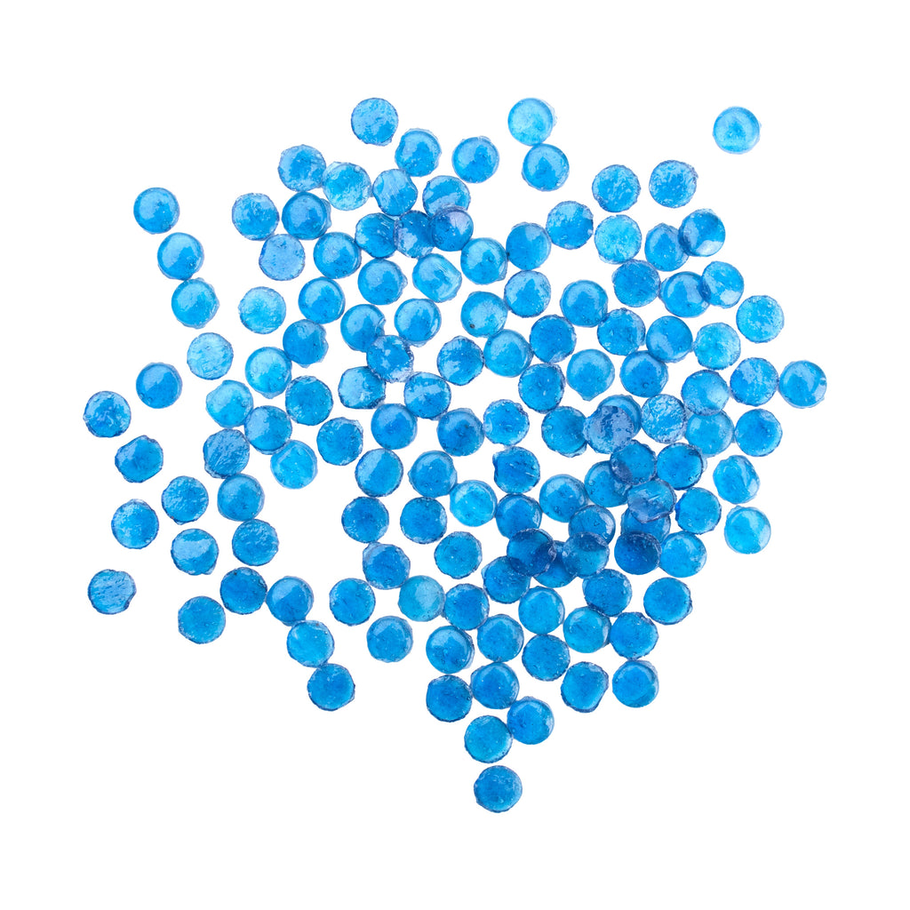 Glass Mosaic Tiles - Blue, Round, 2mm, 30gm