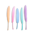 Goose Feathers Pink & Blue 10 to 15cm 20pc