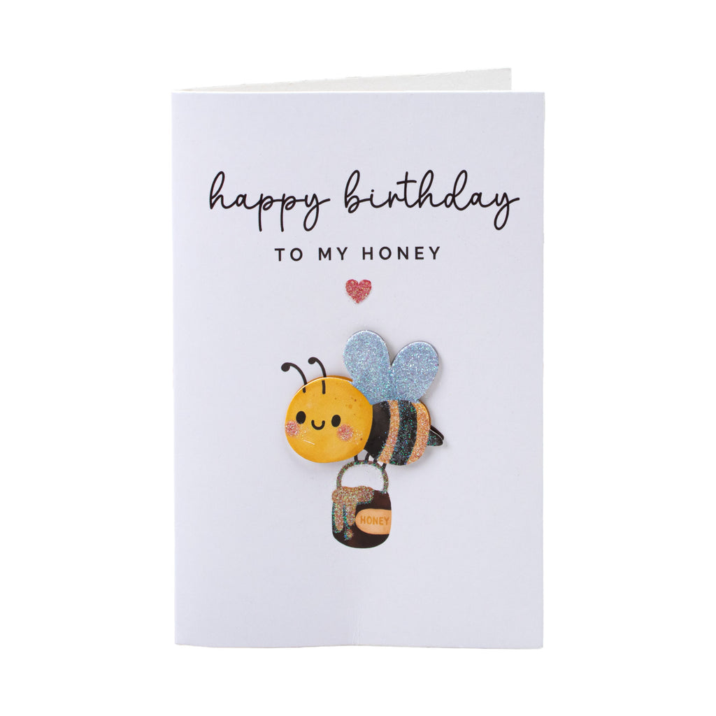Greeting Card & Envelope Birthday Honey 4 X 6inch 2pc