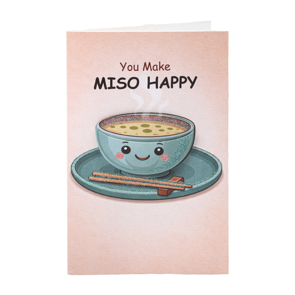 Greeting Card & Envelope Miso Happy 4 X 6inch 2pc
