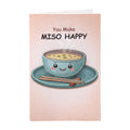Greeting Card & Envelope Miso Happy 4 X 6inch 2pc