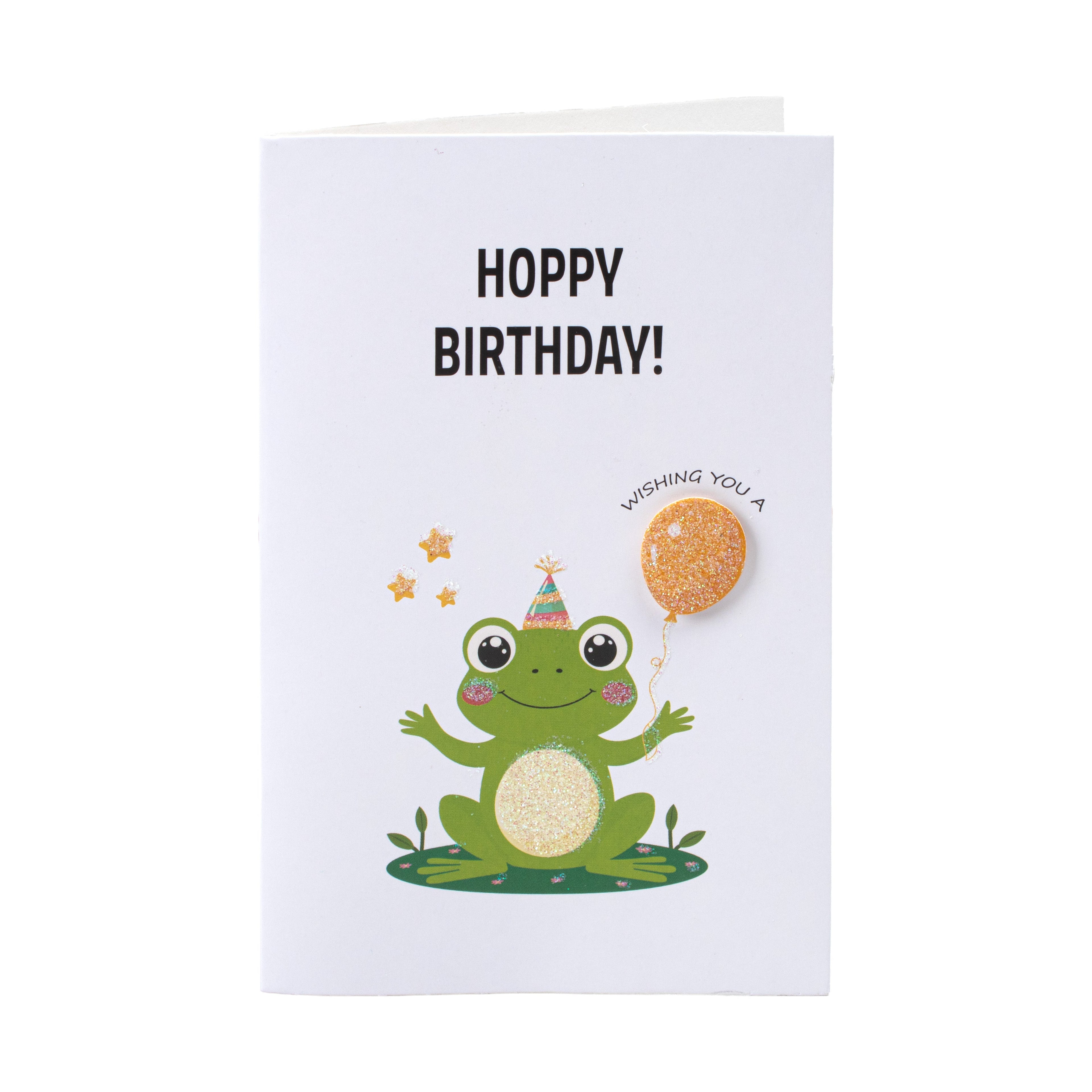 Greeting Card & Envelope Hoppy Birthday 4 X 6inch 2pc
