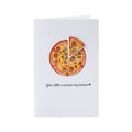 Greeting Card & Envelope Pizza My Heart 4 X 6inch 2pc