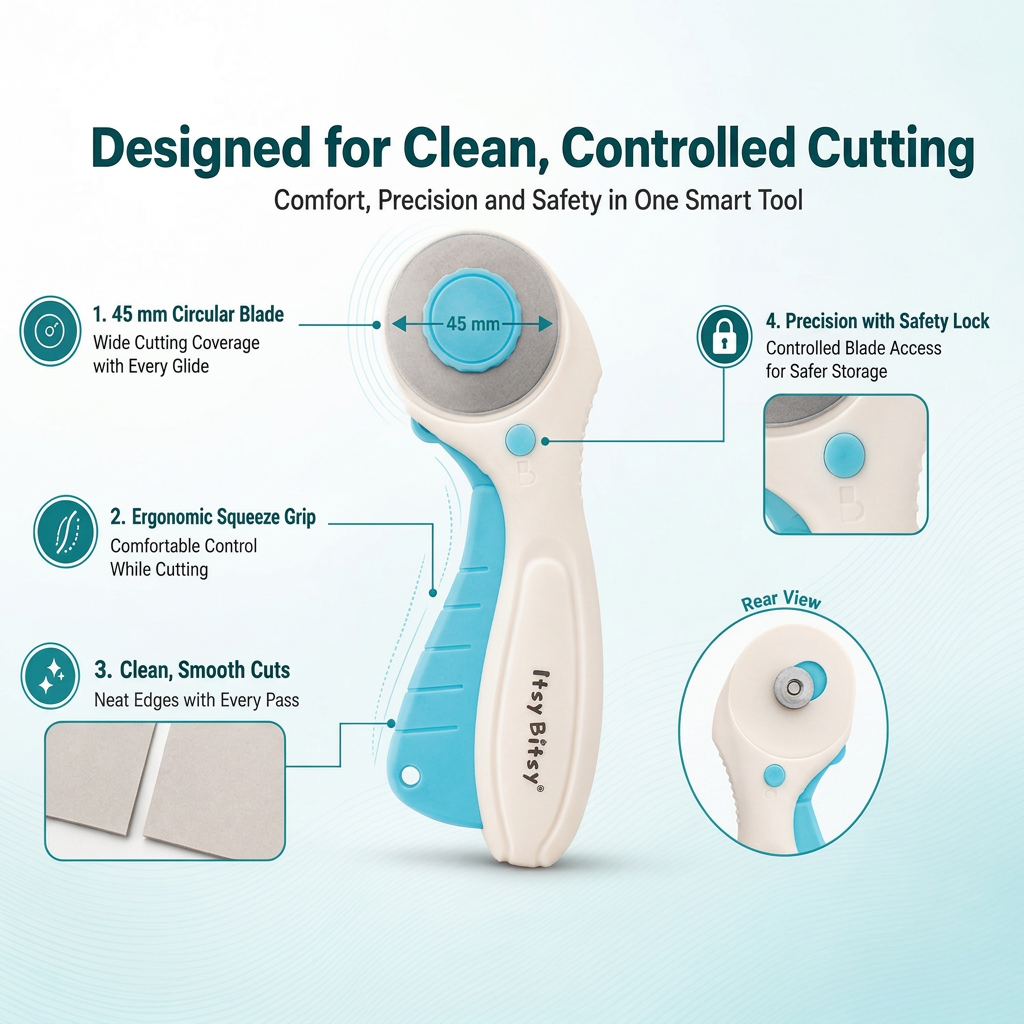 Rotary Cutter Dia 45mm 1pc Blister IB