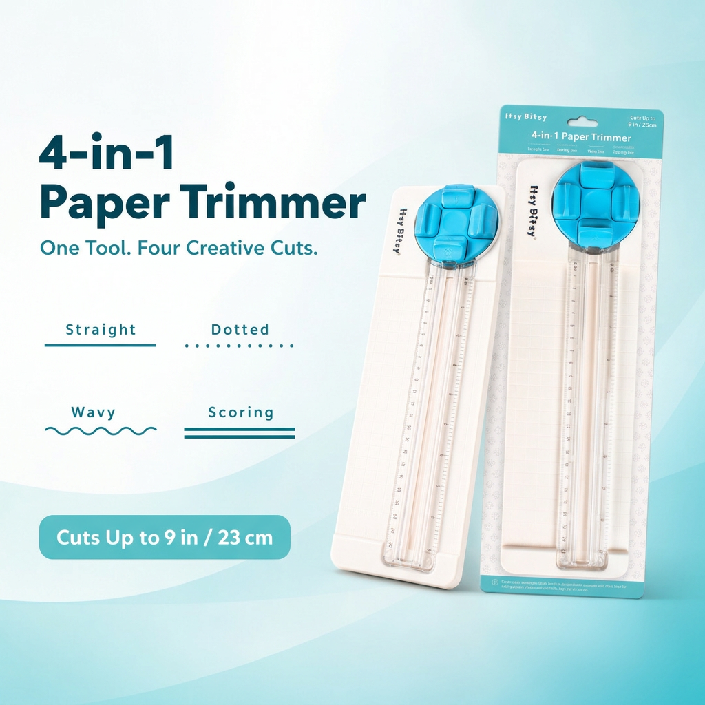 4-in-1 Paper Trimmer 1pc Blister IB