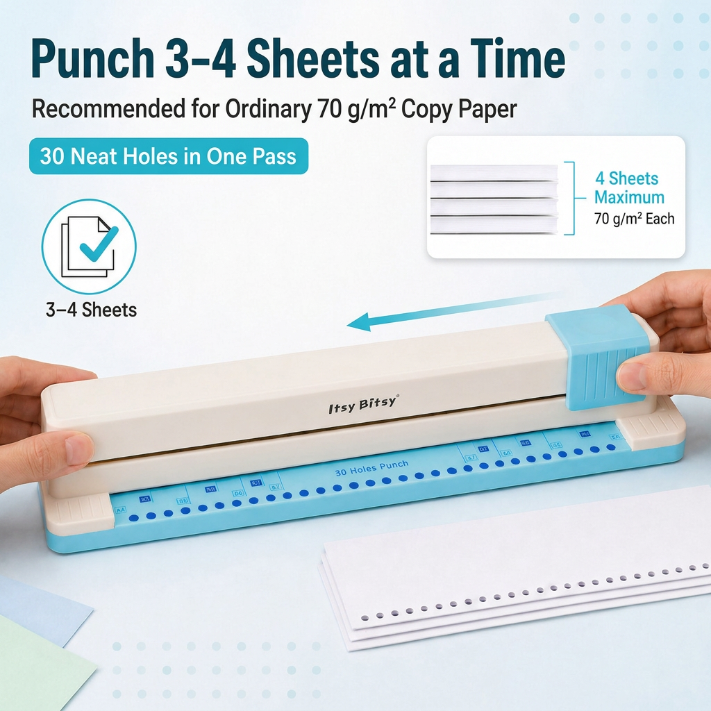 30 Hole Punch Binding Machine 1pc Box IB