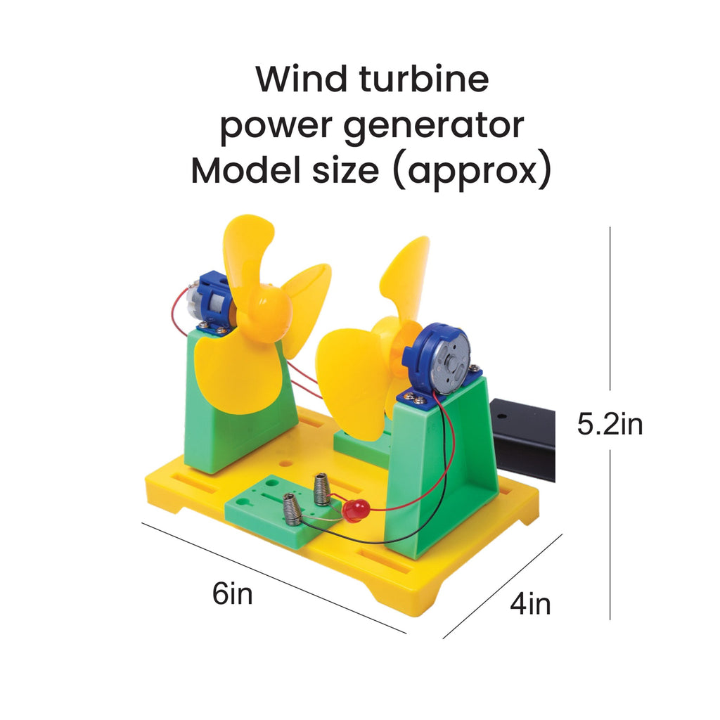 DIY Stem Learning Kit Build Your Own Wind Turbine Power Generator 1 BOX