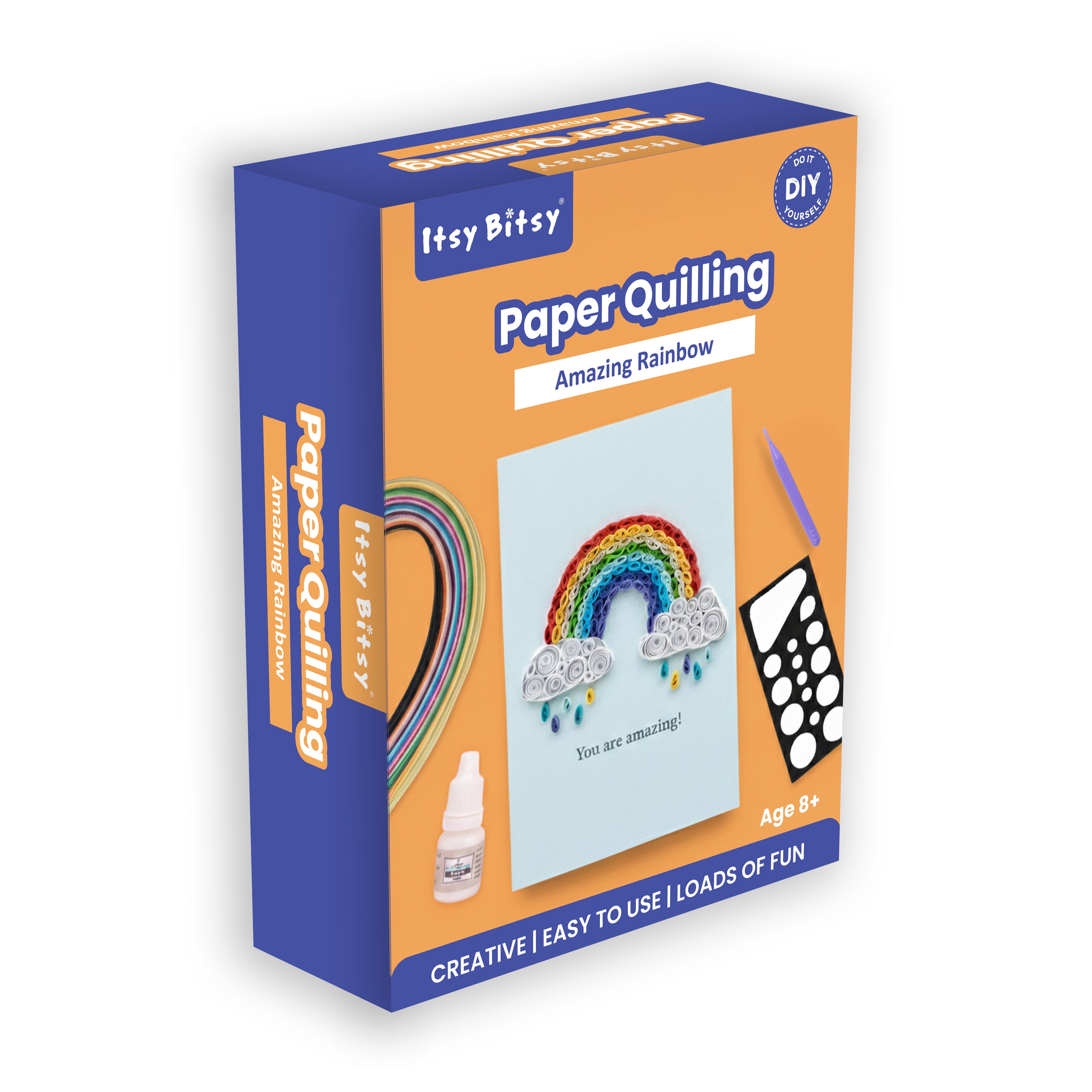 DIY Paper Quilling Kit Amazing Rainbow