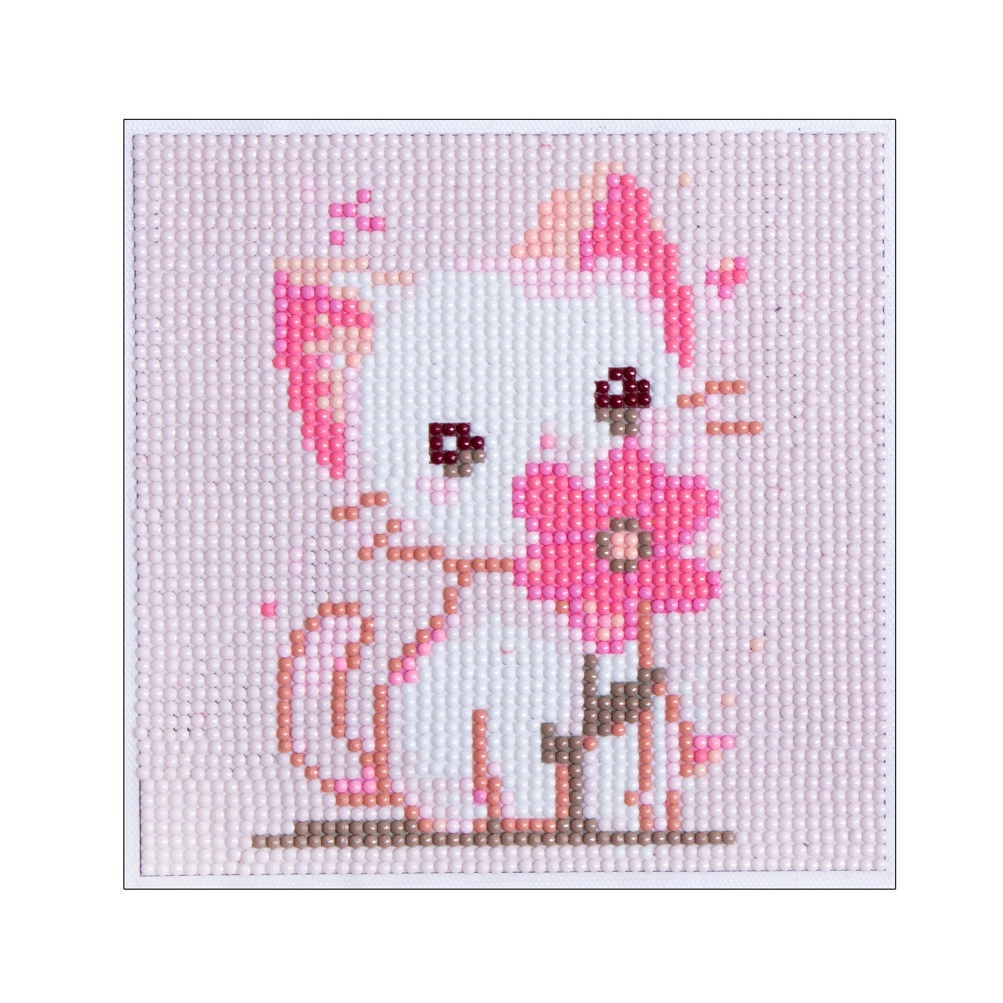 (15 x 15 cm) - 5D Diamond Painting - Cat  Matching Frame Combo